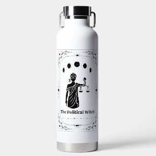 Customizable Tarot Lawyer Feminist Lady Justice Water Bottle