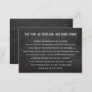 Customizable Tattoo Aftercare Instructions  Black  Business Card