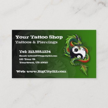 Customizable Tattoo Business Card by BigCity212 at Zazzle