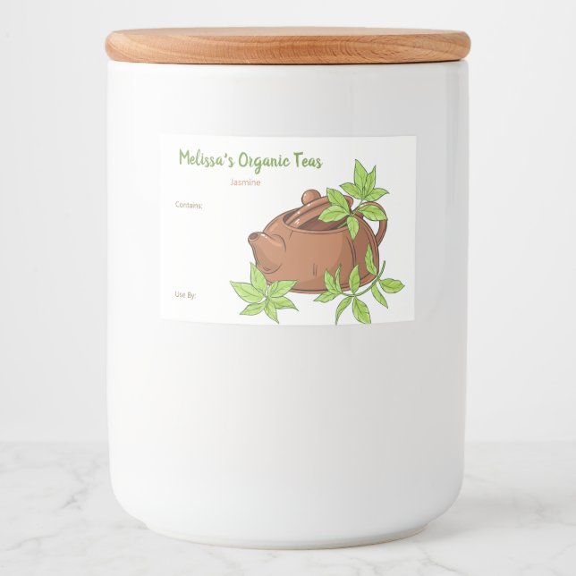 Customizable Tea and Tea Blend Food Labels (Front)
