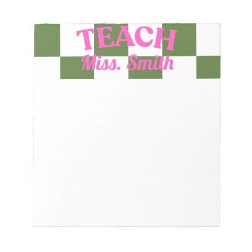 Customizable Teacher Notepad