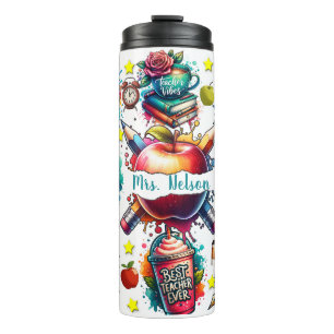 Customizable Teacher Thermal Tumbler