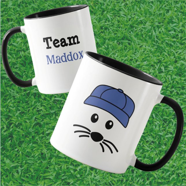 Customizable Team Little Mouse Baseball Player Mug (Creator Uploaded)