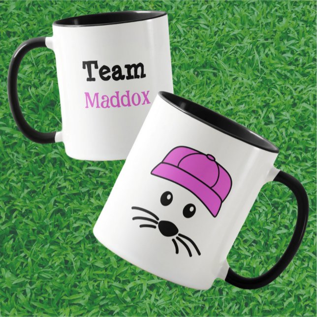 Customizable Team Little Mouse Baseball Player Mug (Creator Uploaded)