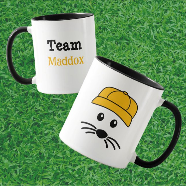 Customizable Team Little Mouse Baseball Player Mug (Creator Uploaded)