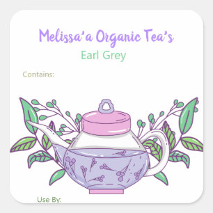 Customizable Tea's and Tea Blends Food Labels