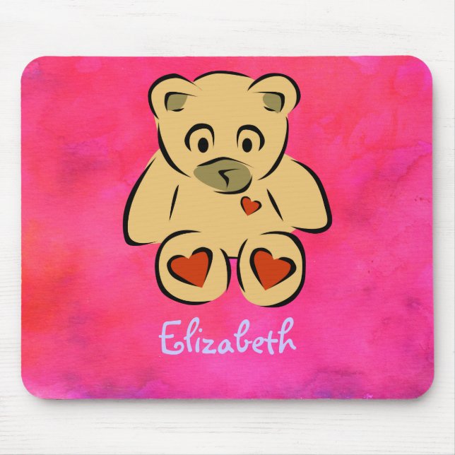 Customizable Teddy Bear Toy Mouse Pad (Front)