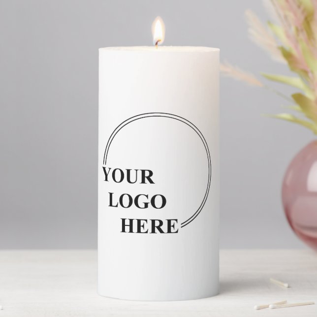 Customizable Template Create Your Own Gift Idea  Pillar Candle (In Situ)