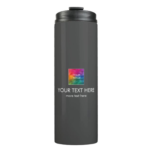 Customizable Template Logo And Text Modern Best Thermal Tumbler (Front)