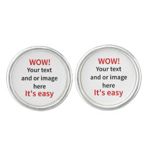 Customizable Template Make Your Own Cufflinks