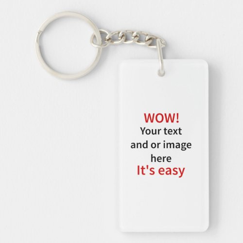 Customizable Template Make Your Own Keychain