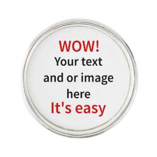 Customizable Template Make Your Own Lapel Pin