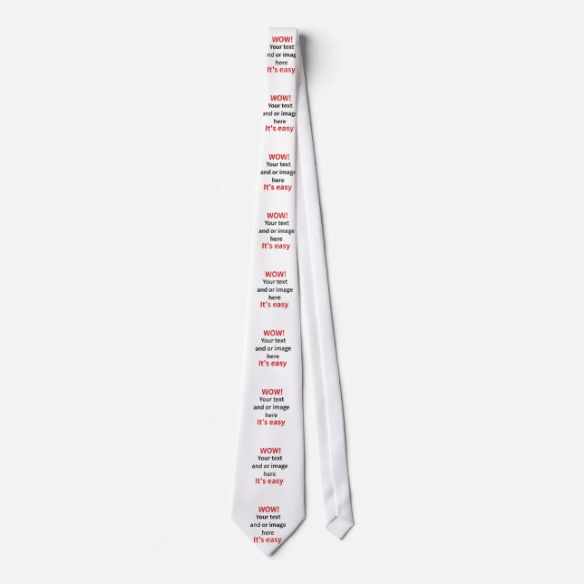 Customizable Template Make Your Own Tie (Front)