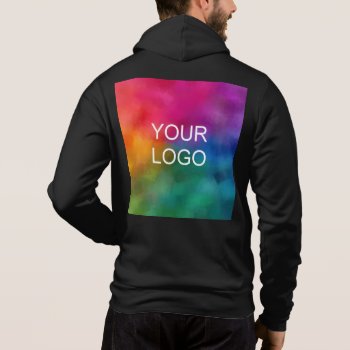 Customizable Template Upload Add Image Logo Hoodie by art_grande at Zazzle
