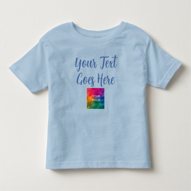 Customizable Template Upload Image Add Text Baby Toddler T-shirt (Front)
