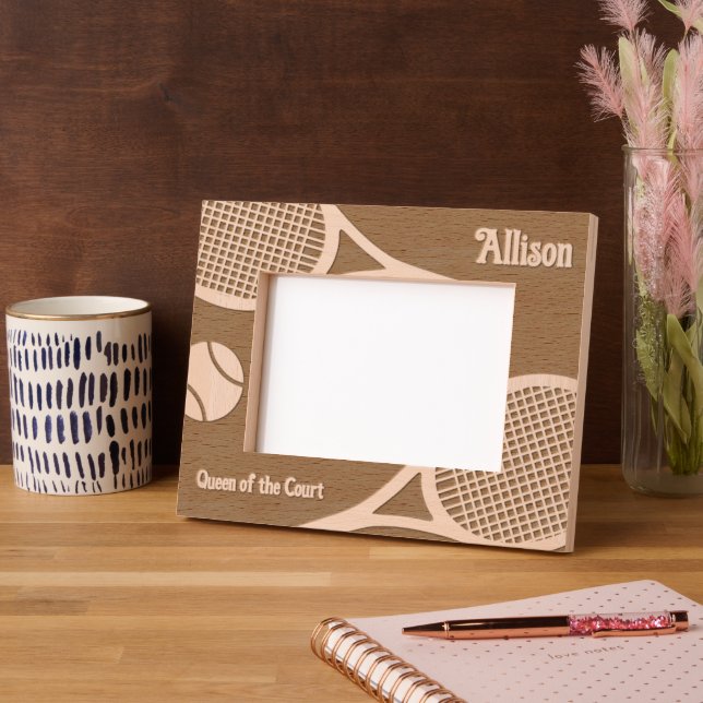 Customizable Tennis Ace  Engraved Frames (Left)