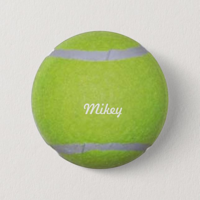 Customizable Tennis Ball Button (Front)