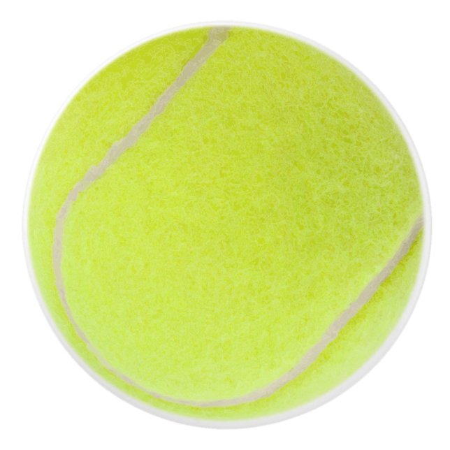Customizable Tennis Ball Ceramic Knob (Front)