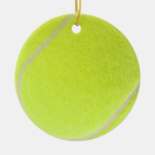 Customizable Tennis Ball Ceramic Ornament