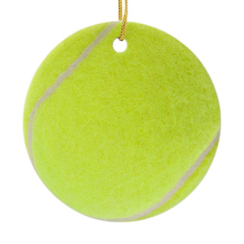Customizable Tennis Ball Ceramic Ornament