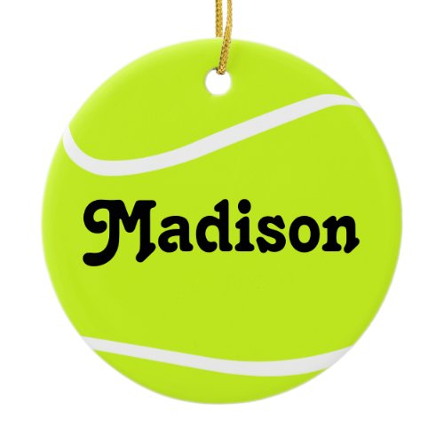 Customizable Tennis Ball Christmas Ornament