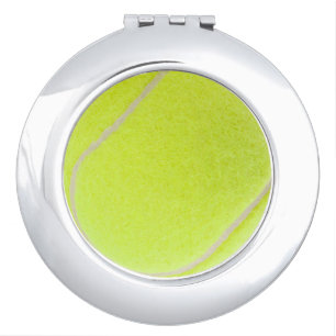 Customizable Tennis Ball Compact Mirror