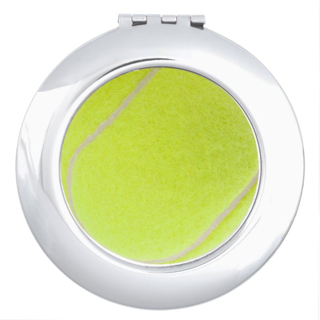 Customizable Tennis Ball Compact Mirror (Front)