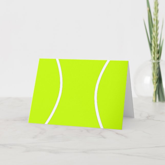 Customizable Tennis Ball Greeting Card (Front)