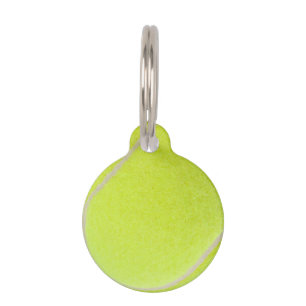 Customizable Tennis Ball Pet ID Tag