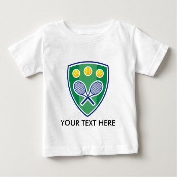 Customizable Tennis Club T Shirts Baby Clothing by imagewear at Zazzle