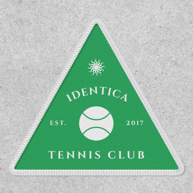 customizable tennis club triangle patch (Front)