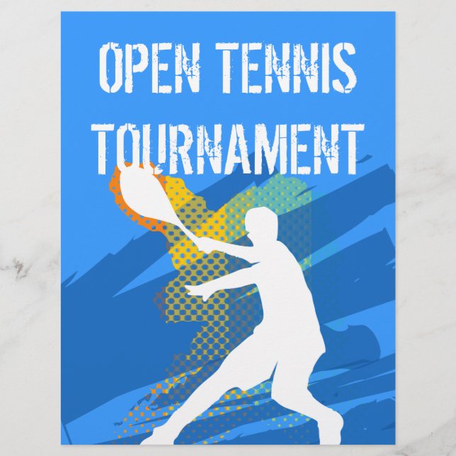 Customizable Tennis Flyer (Front)