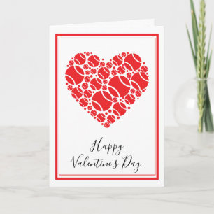 Customizable Tennis red 💘 Valentine's  Card