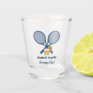Customizable Tennis & Tequila Birthday Party Shot Glass