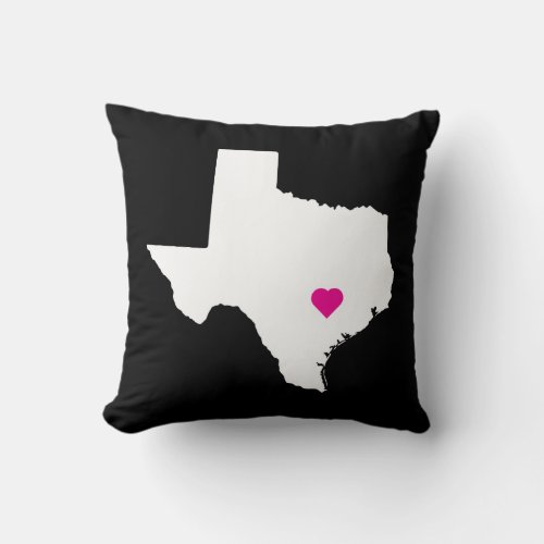 Customizable Texas State Love Reversible Pillow