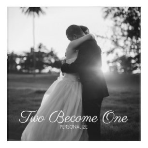 Customizable Text Acrylic Wedding Wall Art