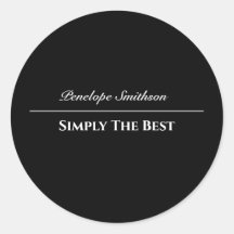 Customizable Text and Colors Basic Black and White