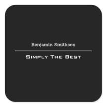 Customizable Text and Colors Basic Black and White