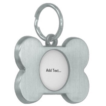 Customizable Text  Bone Shaped Pet Tag by StormythoughtsGifts at Zazzle