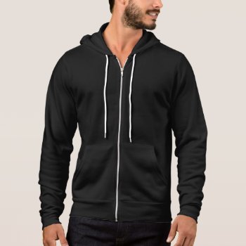 Customizable Text  Business Name Fleece Zip Jogger Hoodie by StormythoughtsGifts at Zazzle