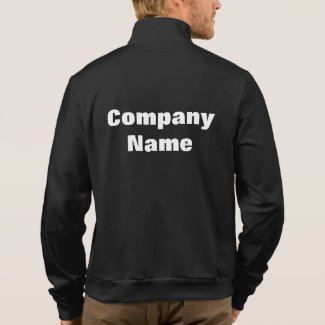 Customizable Text, Business Name Fleece Zip Jogger