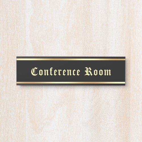 Customizable Text Conference Room Classic Vintage Door Sign