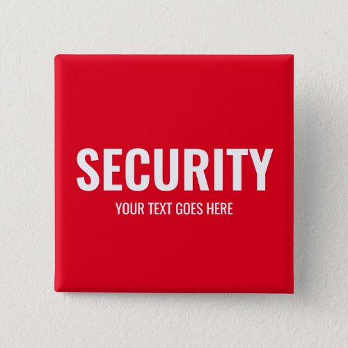 Customizable Text  Design Security Template Red Button