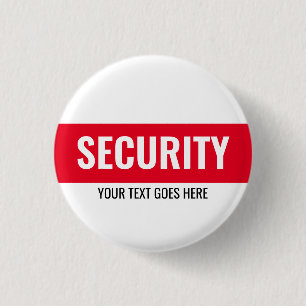 Customizable Text  Design Security Template Round Button