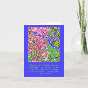 CUSTOMIZABLE TEXT/HAPPY BIRTHDAY/ECHEVERIA BLUEROS CARD
