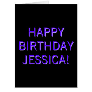 Customizable Text Happy Birthday to Any Name Card
