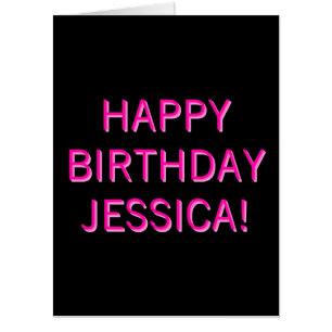 Customizable Text Happy Birthday to Any Name Card