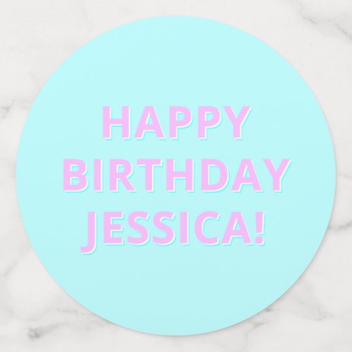 Customizable Text Happy Birthday to Any Name Confetti