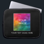 Customizable Text Image Design Color Template Laptop Sleeve<br><div class="desc">Customizable Image Photo Picture Business Company Logo Add Text Template Elegant Modern Neoprene 10 inch Laptop Sleeve.</div>
