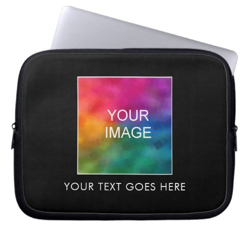 Customizable Text Image Design Color Template Laptop Sleeve